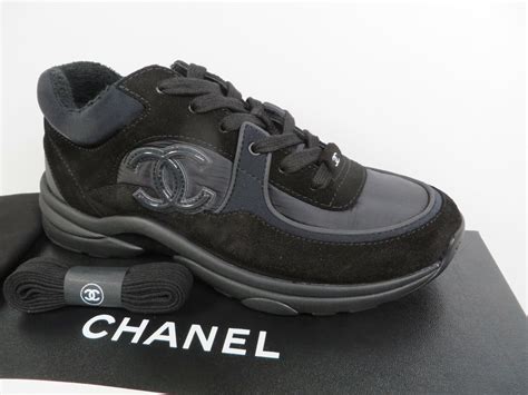 chanel cream and black shoes|all black chanel shoes.